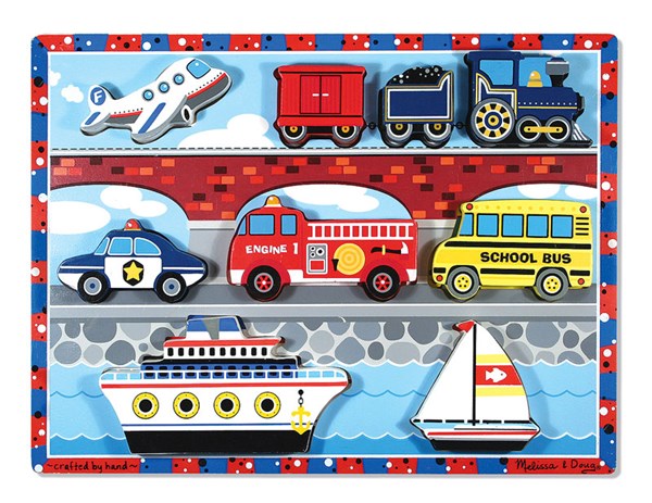 Melissa and Doug (3725) - "Vehicles" - 9 pezzi