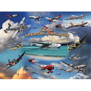 SunsOut (24526) - Larry Grossman: "Classic American Planes" - 1000 pezzi