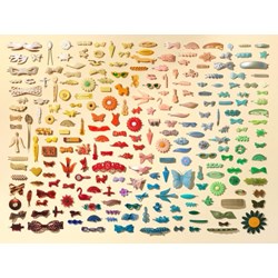 New York Puzzle Co (CO121) - "Barrette Collection" - 1000 pezzi