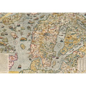 Piatnik (545641) - "Carta Marina, 1572" - 1000 pezzi
