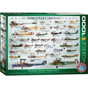 Eurographics (6000-0087) - "World War I Aircraft" - 1000 pezzi