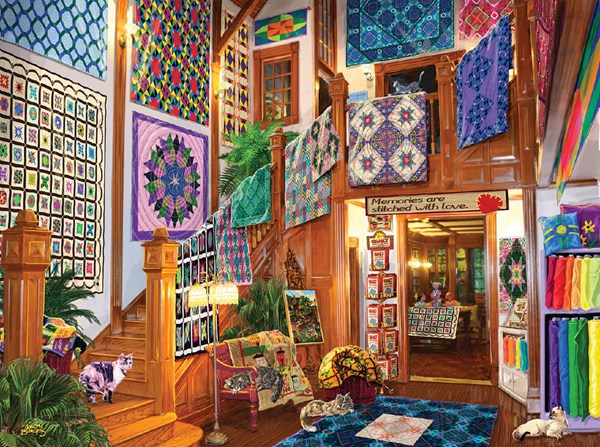 SunsOut (38871) - Joseph Burgess: "Stitched with Love" - 1000 pezzi