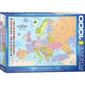 Eurographics (6000-0789) - "Map of Europe" - 1000 pezzi