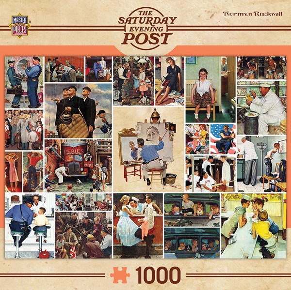 MasterPieces (71621) - Norman Rockwell: "Rockwell Collage" - 1000 pezzi
