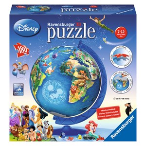 Ravensburger (12333) - "Disney Globe" - 180 pezzi