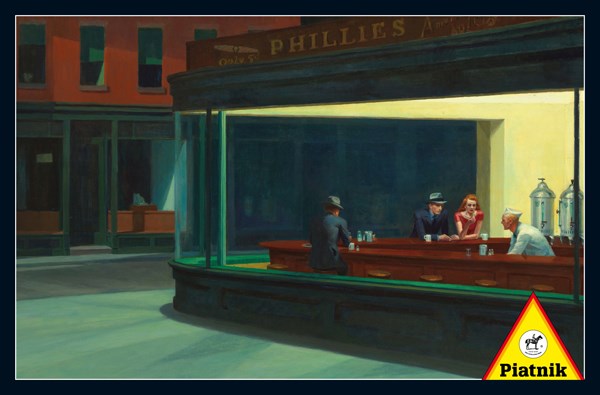 Piatnik (538445) - Edward Hopper: "Nighthawks, 1942" - 1000 pezzi