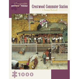 Pomegranate (AA908) - Norman Rockwell: "Crestwood Commuter Station" - 1000 pezzi