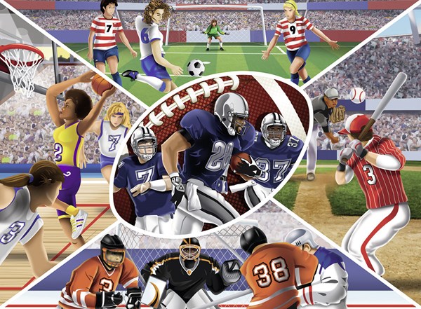 Ravensburger (13208) - "Sports Collage" - 300 pezzi