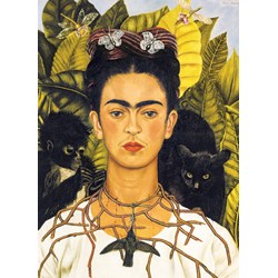 Eurographics (6000-0802) - Frida Kahlo: "Self-Portrait with Thorn Necklace and Hummingbird" - 1000 pezzi