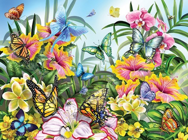 SunsOut (34928) - Lori Schory: "Garden Colors" - 1000 pezzi
