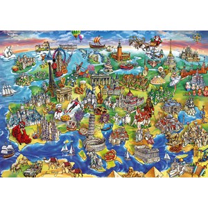 Educa (16752) - Maria Rabinsky: "European World" - 1000 pezzi