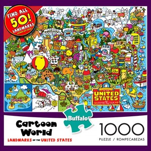 Buffalo Games (11524) - "Landmarks of the United States" - 1000 pezzi