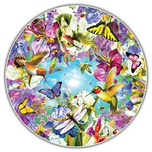 A Broader View (412) - "Hummingbirds (Round Table Puzzle)" - 500 pezzi