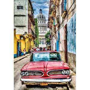 Educa (16754) - "Vintage Car In Old Havana" - 1000 pezzi