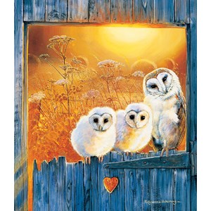 SunsOut (36994) - Pollyanna Pickering: "Owls in the Window" - 550 pezzi