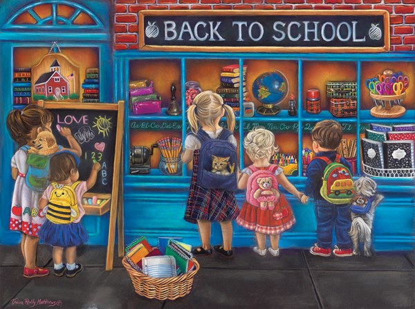 SunsOut (35863) - Tricia Reilly-Matthews: "School Time" - 1000 pezzi