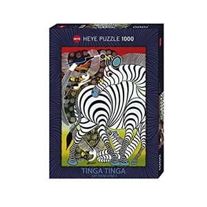 Heye (29425) - Edward Saidi Tingatinga: "Zebra" - 1000 pezzi