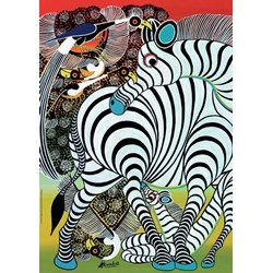 Heye (29425) - Edward Saidi Tingatinga: "Zebra" - 1000 pezzi