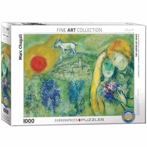 Eurographics (6000-0848) - Marc Chagall: "The Lovers of Vence" - 1000 pezzi