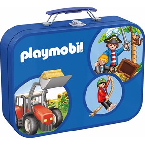 Schmidt Spiele (55599) - "Playmobil Tin" - 60 100 pezzi