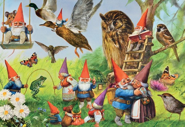 Jumbo (18322) - "In the Forest with the Gnomes" - 1000 pezzi