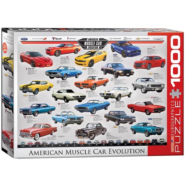 Eurographics (6000-0682) - "American Muscle Car Evolution" - 1000 pezzi