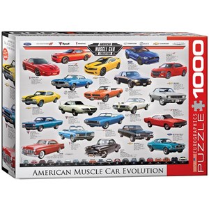 Eurographics (6000-0682) - "American Muscle Car Evolution" - 1000 pezzi