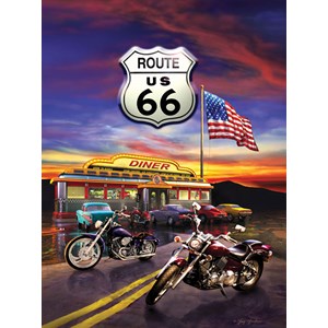 SunsOut (37122) - Greg Giordano: "Route 66 Diner" - 1000 pezzi