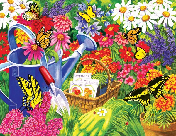 SunsOut (62902) - Nancy Wernersbach: "A Home for Butterflies" - 1000 pezzi