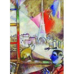 Eurographics (6000-0853) - Marc Chagall: "Paris Through the Window" - 1000 pezzi