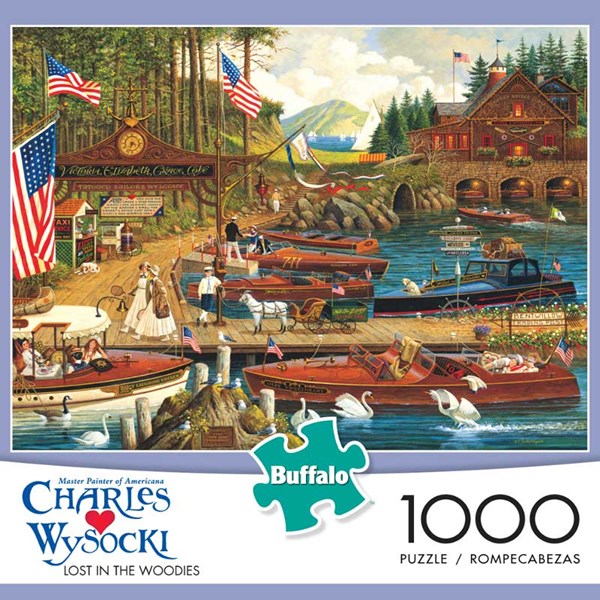 Buffalo Games (11426) - Charles Wysocki: "Lost in the Woodies" - 1000 pezzi