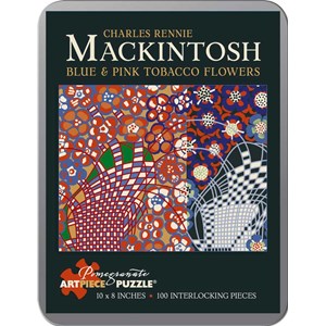 Pomegranate (AA795) - Charles Rennie Mackintosh: "Blue and Pink Tobacco Flowers" - 100 pezzi