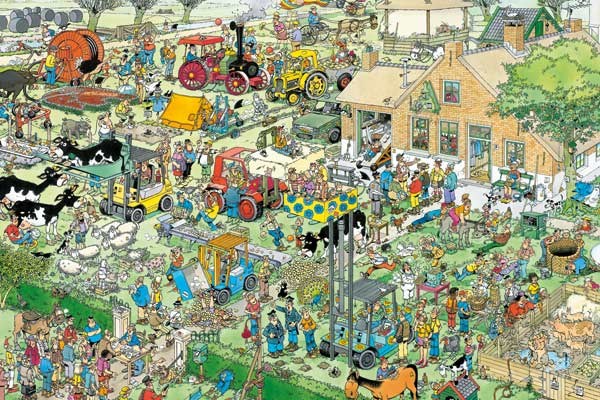 Jumbo (17077) - Jan van Haasteren: "Farm Visit" - 1500 pezzi