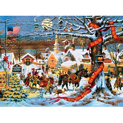 Buffalo Games (11425) - Charles Wysocki: "Small Town Christmas" - 1000 pezzi