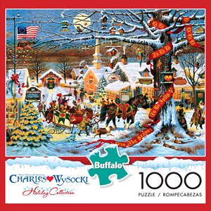 Buffalo Games (11425) - Charles Wysocki: "Small Town Christmas" - 1000 pezzi