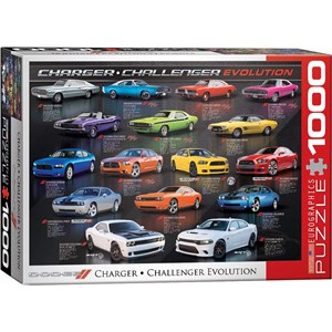 Eurographics (6000-0949) - "Dodge Charger Challenger Evolution" - 1000 pezzi