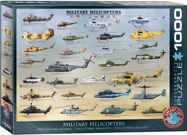 Eurographics (6000-0088) - "Military Helicopters" - 1000 pezzi