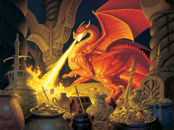 SunsOut (75570) - Greg Hildebrandt: "Smaug Dragon" - 1000 pezzi