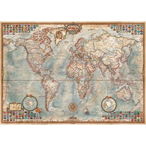 Educa (16005) - "Political Map Of The World" - 1500 pezzi