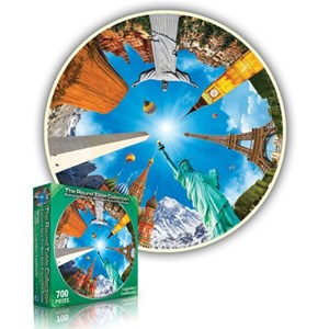 A Broader View (362) - "Legendary Landmarks (Round Table Puzzle)" - 500 pezzi
