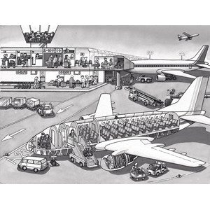 Ravensburger (06669) - "At the Airport" - 41 pezzi