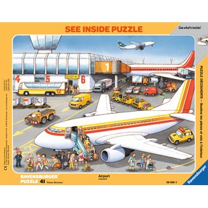 Ravensburger (06669) - "At the Airport" - 41 pezzi