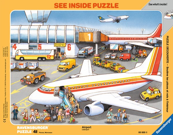 Ravensburger (06669) - "At the Airport" - 41 pezzi