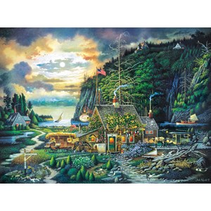 Buffalo Games (11438) - Charles Wysocki: "Moonlight & Roses" - 1000 pezzi