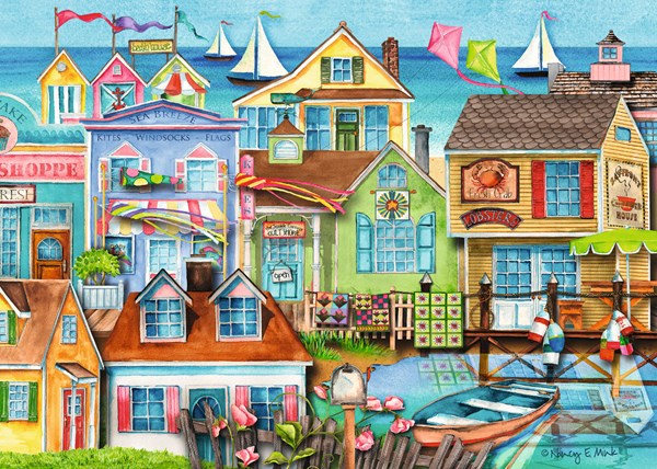 Ravensburger (19602) - "Down the Wharf" - 1000 pezzi