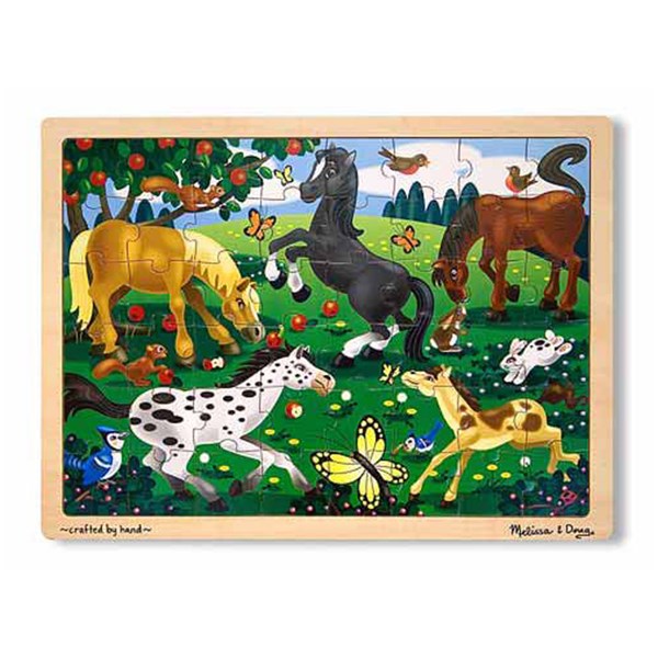 Melissa and Doug (3801) - "Frolicking Horses" - 48 pezzi