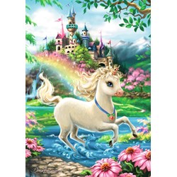 Ravensburger (08765) - Dona Gelsinger: "Unicorn Castle" - 35 pezzi