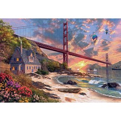 Jumbo (18333) - Dominic Davison: "Golden Gate Bridge" - 1000 pezzi