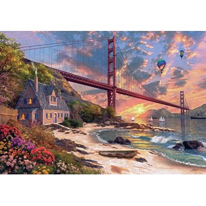 Jumbo (18333) - Dominic Davison: "Golden Gate Bridge" - 1000 pezzi