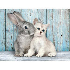 Clementoni (35004) - "Cat & Bunny" - 500 pezzi